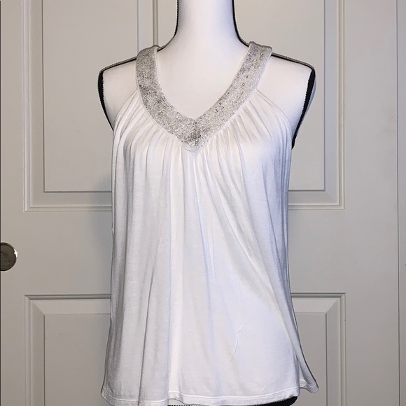 Express Tops - Express sz Small jeweled neck line tank